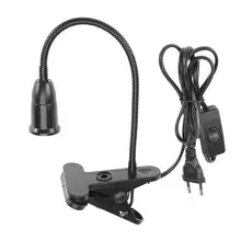 1,7 м E27 лампа с зажимом-фиксатором баз ЕС Plug настольная лампа светодиодный лампа висит Light Socket Держатель с выключателем проволоки Семья офис полезные основание светильника