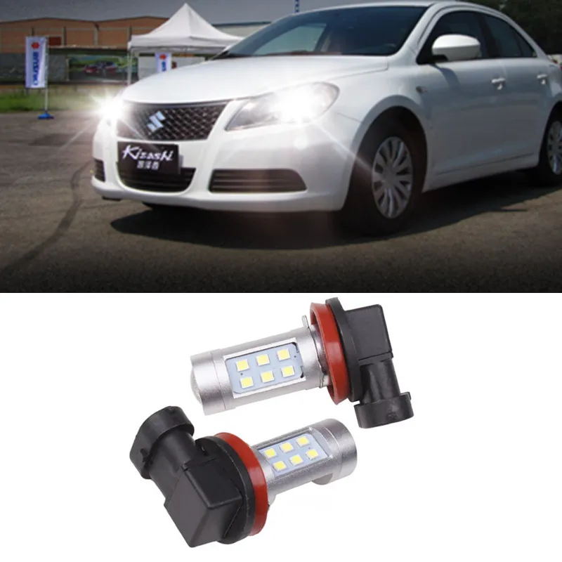 

2x H8 H11 Auto LED fog lights Daytime running lamp light lamp for suzuki swift Vitara SX4 Kizashi Jimny grand Vitara SAMURAI