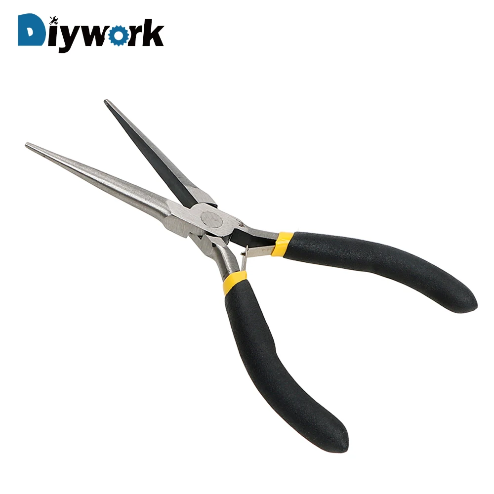 DIYWORK 45# стальной резак для зачистки, Зажимные инструменты для ремонта электрика, ручные инструменты, плоскогубцы с длинным носом, многофункциональные
