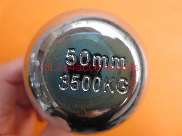 الانتعاش أطقم سحب الكرة عقبة مقطورة مقطورة 50 ملليمتر 3500LBS الثقيلة سحب الكرة الكروم 4wd سحب أجزاء الطرق الوعرة الملحقات