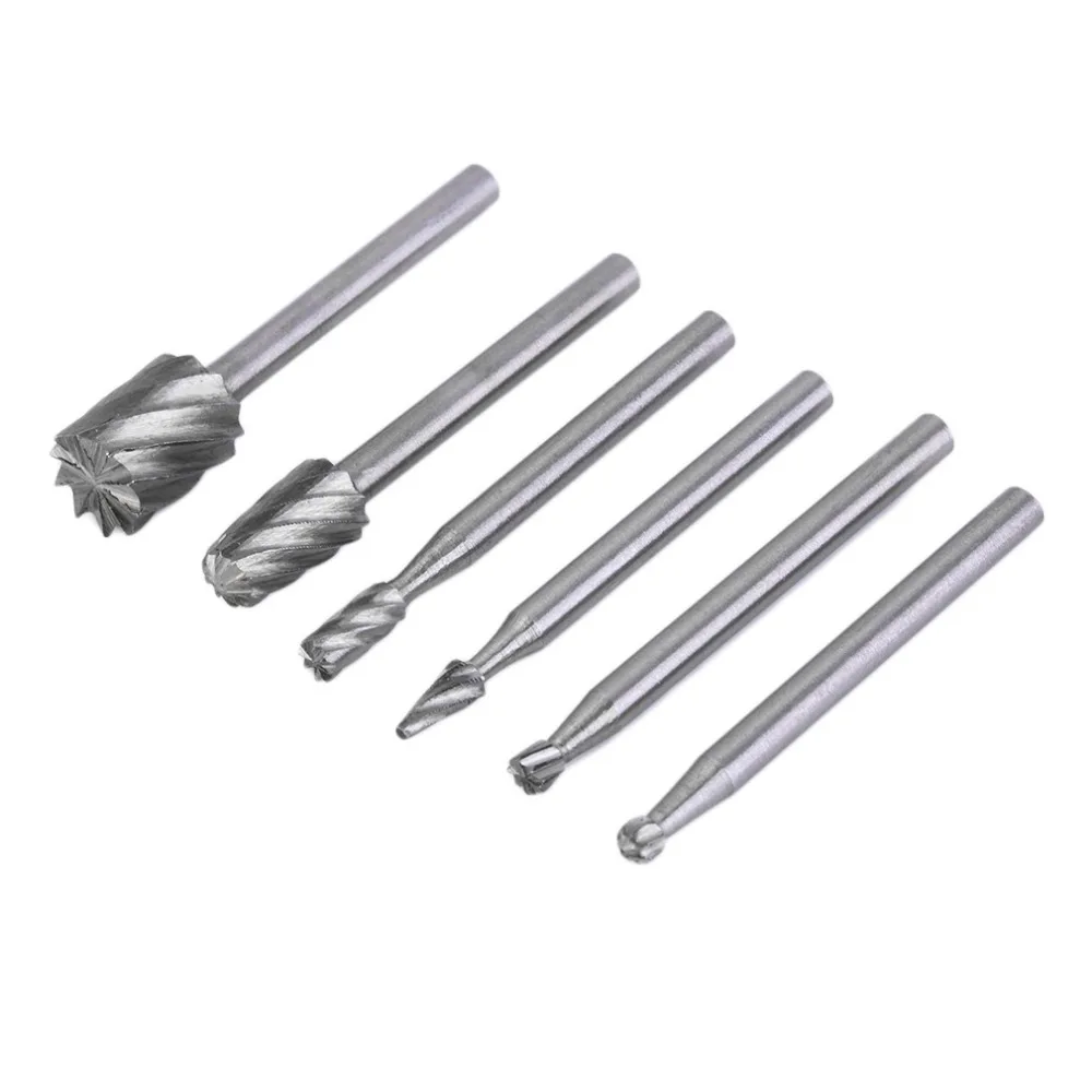 

Hot Selling 6pcs HSS Routing Router Grinding Bits Burr For Rotary Tool for Dremel for Bosch Mini Worldwide Store