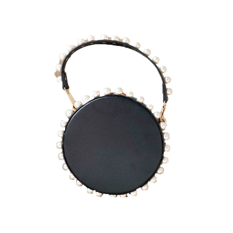 

Female Diamond Handbag Vintage Pearl Design Evening Bag Wedding Party Bride Clutch Crossbody Bag Purse Rhinestone Shoulder Bags