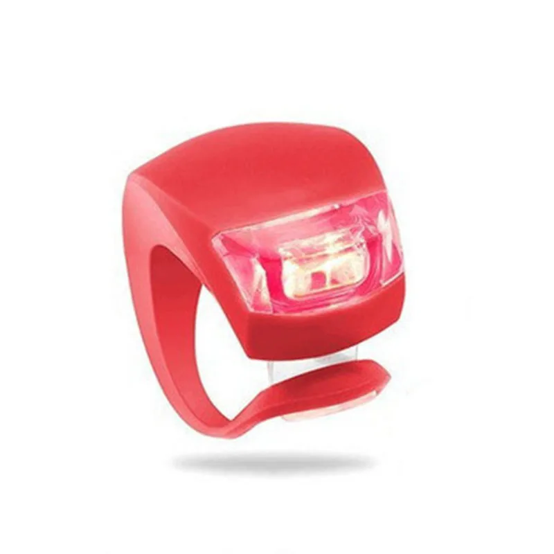 Waterproof LED Bike Bicycle Light Lamp Sets Mini Silicone Headlight Strobe Cycling Warning Taillight Taillamps Accessories (9)