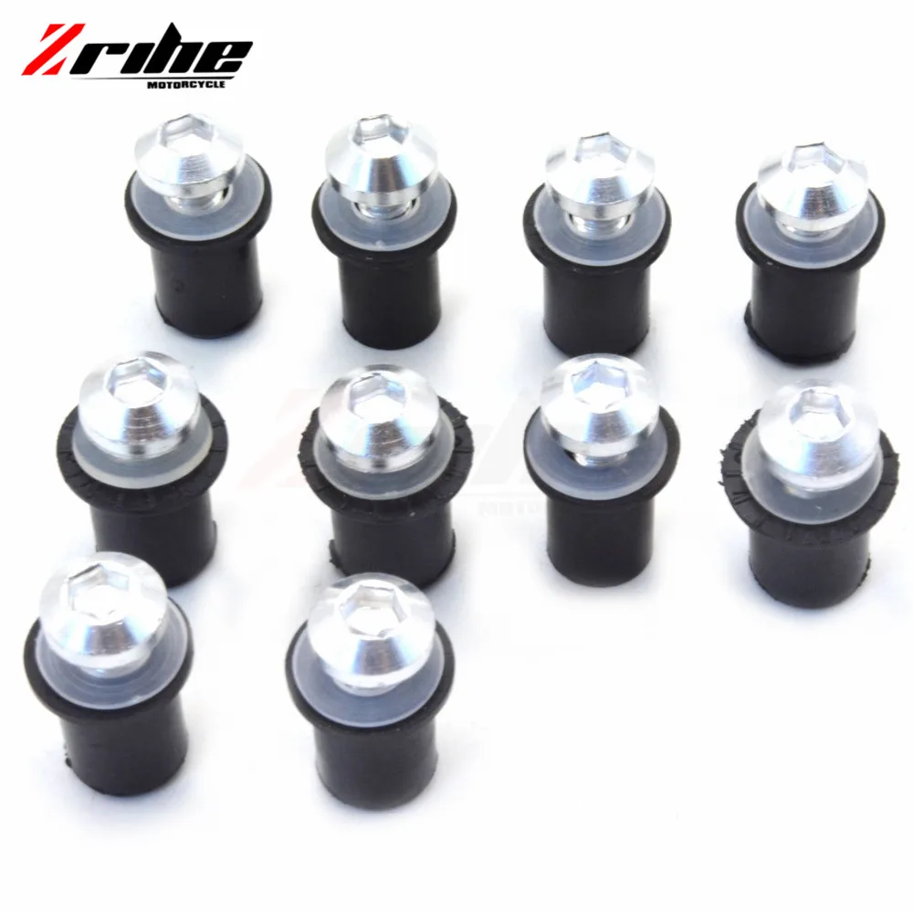 

FOR 10x CNC motorcycle screw Windscreen Bolt for yamaha tmax 530 harley touring road king mt09 mt-07 mt03 bmw r1200gs adventu