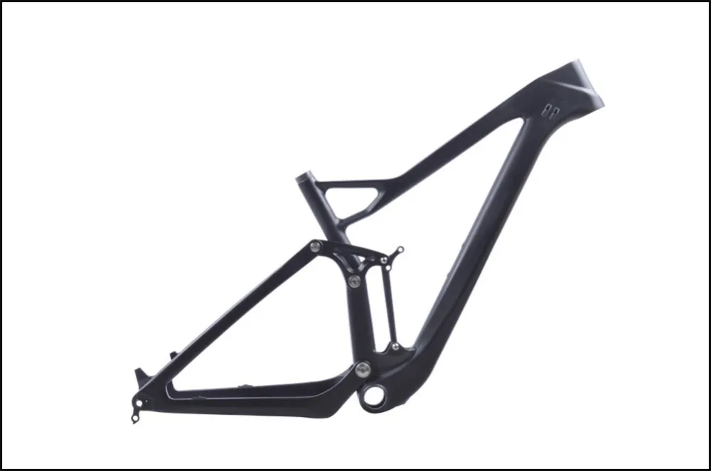 Flash Deal 2018 New 29er Full Suspension Carbon Frame 29er T1000 Carbon MTB Mountain Bike Frame 142*12 Thru Axle disc brake frame 11