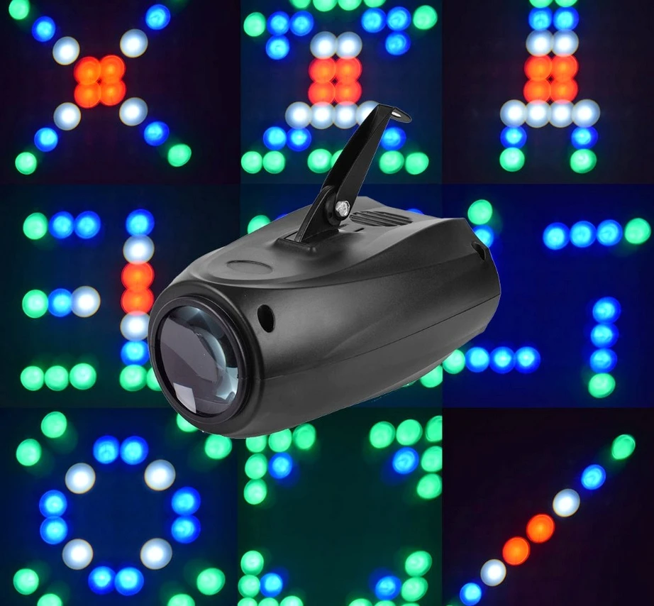 

Magic digital Pattern Change 64 LED RGBW Stage laser Light Projector EU/US plug disco led light airship cool fashion shape