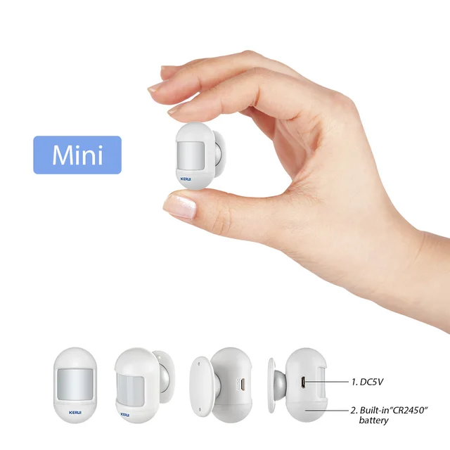 $10.40 KERUI Wireless Mini PIR Motion Sensor Alarm Detector With magnetic swivel base For G18 W18 Home Security Alarm System