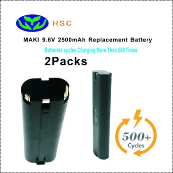

2PCS 2.5Ah Rechargeable Battery Pack Mak9.6S NiMh Battery 9.6V Replacement Maki 191681-2 193889-4 9000 Battery Pack 9.6V