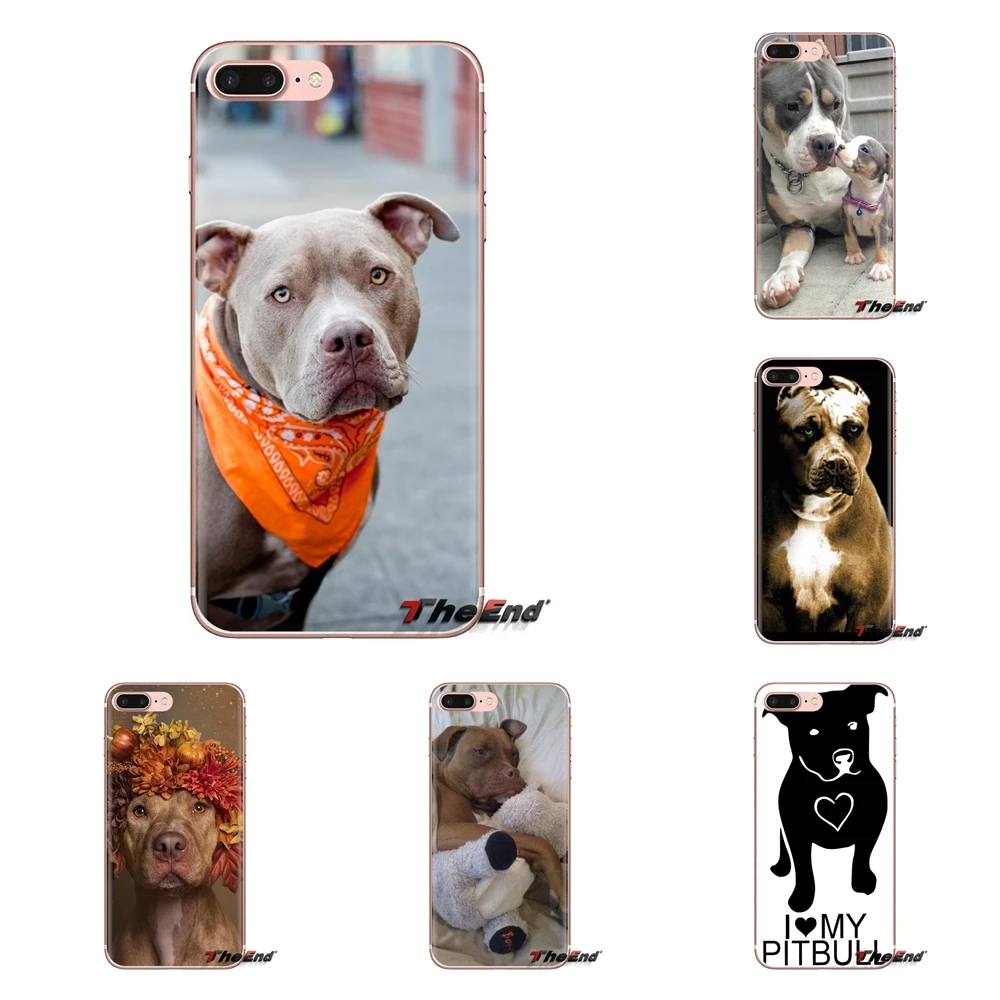 

pitbull dog puppy Soft Transparent Shell Covers For Huawei Mate Honor 4C 5C 5X 6X 7 7A 7C 8 9 10 8C 8X 20 Lite Pro