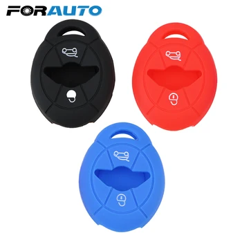 

FORAUTO 2 Buttons Car Styling Silicone Key Cover Case Remote Key Case For Car For BMW Mini Cooper S R50 R53 Auto Key Cover