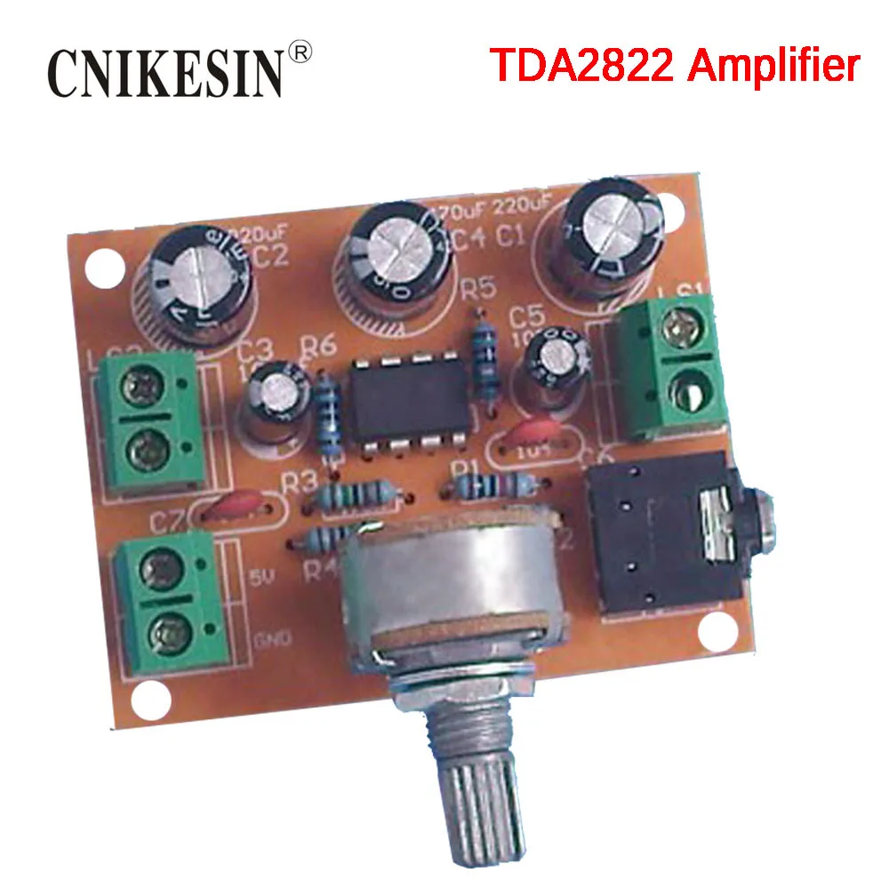 Cnikesin Diy kit TDA2822 двойной трек Мощность усилитель Совет Комплект Электронный