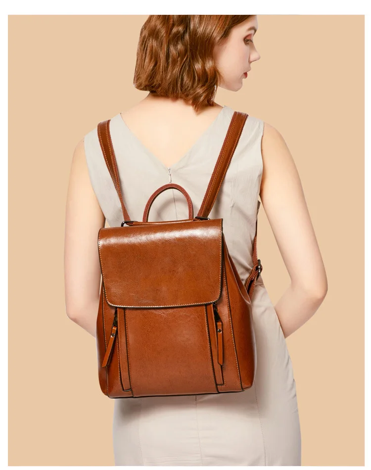 women backpack leather (2)