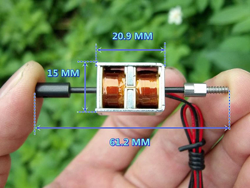 Самоудерживающийся(двусторонний) Электромагнит постоянного тока 12 В нажимной Электромагнит для DIY Автоматизация оборудования ход 5 мм
