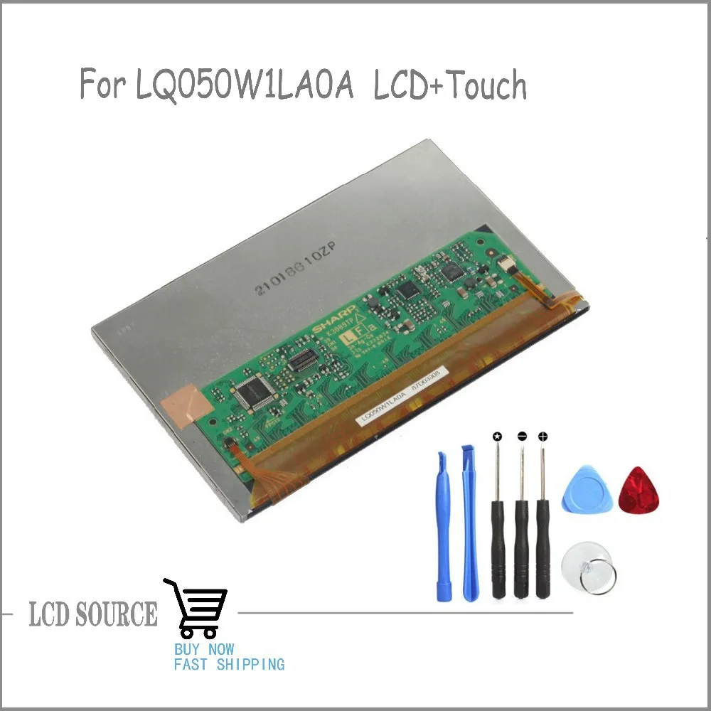 

Original For Sharp 5.0'' Inch LQ050W1LA0A LQ050W1LAOA 1024*600 LCD Display Screen With Touch Screen Digitizer