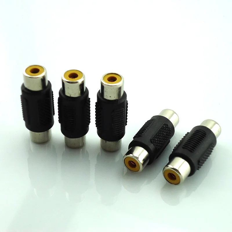 Gakaki 10Pcs Rca Female To Rca Female Audio Video Cable Connector Adapter Plug For Cctv Camera Security System Led Bnc Connector Gakaki 10Pcs Rca Female To Rca Female Audio Video Cable Connector Adapter Plug For Cctv Camera Security System Led Bnc Connector