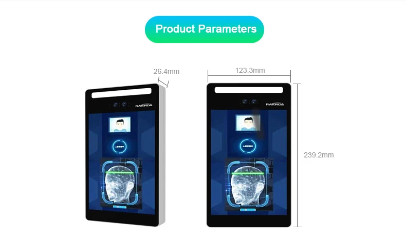 High Precision Binocular Camera Biometric Face Recognition Door Access Control System