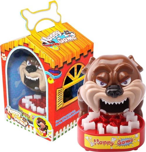 Funny children toy Be careful of bulldog Dogs bite toys Parent child