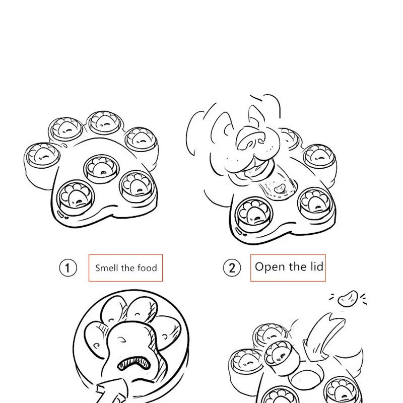 Собака Интерактивная собака Детские ABS синие игрушки след Пэт собака, обучающая игрушка роликовая лапа головоломка замедление еды собаки Домашние животные Jouet Chien