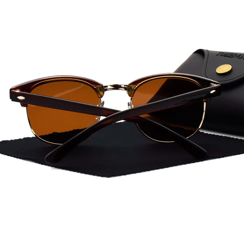 Солнцезащитные поляризационные очки TUZENGYONG, классические дизайнерские очки для мужчин и женщин с зеркальными стеклами