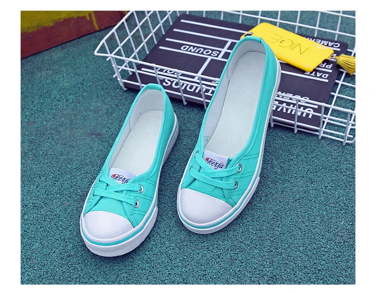 New Shallow flat women sneakers comfortable summer casual canvas shoes Breathable black Slip-on Vulcanize Shoes female NBT999 24