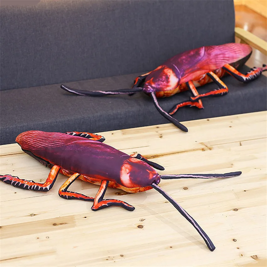 1 шт. моделирование тараканов плюшевые игрушки странные подарок на день рождения набивные забавные насекомые куклы хитрые шалости игрушки креативные мягкие подушки