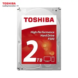 Toshiba P300 2 ТБ, 3,5 & quot;, 2000 ГБ, 7200 об./мин., Serial ATA, 64 МБ, HDD