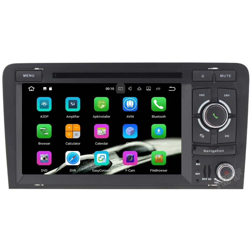 Cheap Android 8.0 4+32G 7" 2 DIN Car DVD Player GPS Navigation Radio Canbus USB SD for Audi A3 8P/A3 8P1 3-door Hatchback/S3 8P/RS3 1