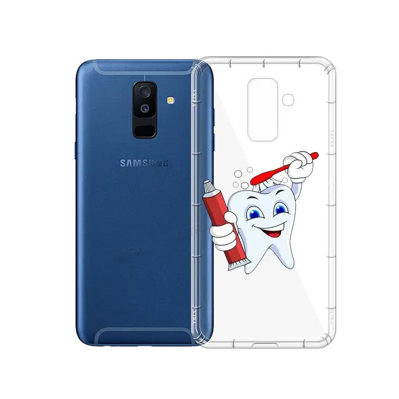 Уникальный Дизайн Kawaii Tooth Love Мягкие силиконовые ТПУ чехлы для телефонов Samsung 2016 2017