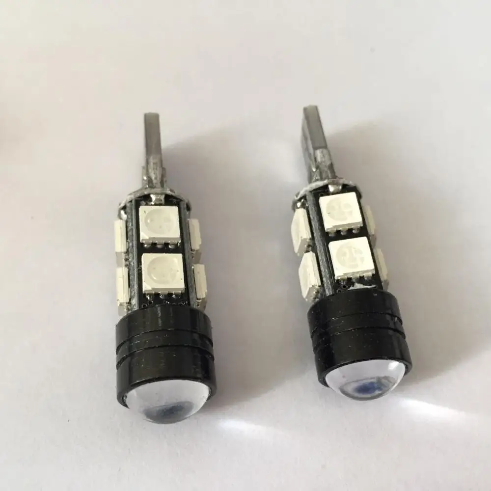 

MON-SU 10X Canbus T10 5050 8smd 1 High Power Led Filament Light White Auto Reading Dome Bulb Lamp Glass 194 168 12v DC