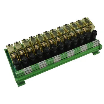 

12 Channel 1 SPDT DIN Rail Mount IDEC RJ1S with fuse Interface Relay Module