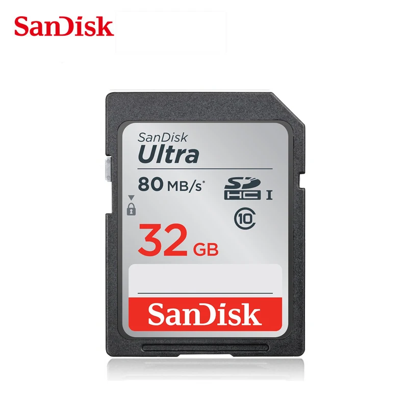 Лучший SanDisk SD карта 32 ГБ SDHC HD флэш карта памяти Ultra Class 10 UHS I до 80 МБ с. с. карт sd 32 ГБ для зеркальной камеры Audi автомобиль SD карта