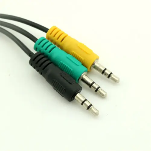 1pcs Replacement 3.5mm Male TRS Audio Cable for 5.1 Channel Logitech Computer Speakers 5FT 1pcs Replacement 3.5mm Male TRS Audio Cable for 5.1 Channel Logitech Computer Speakers 5FT