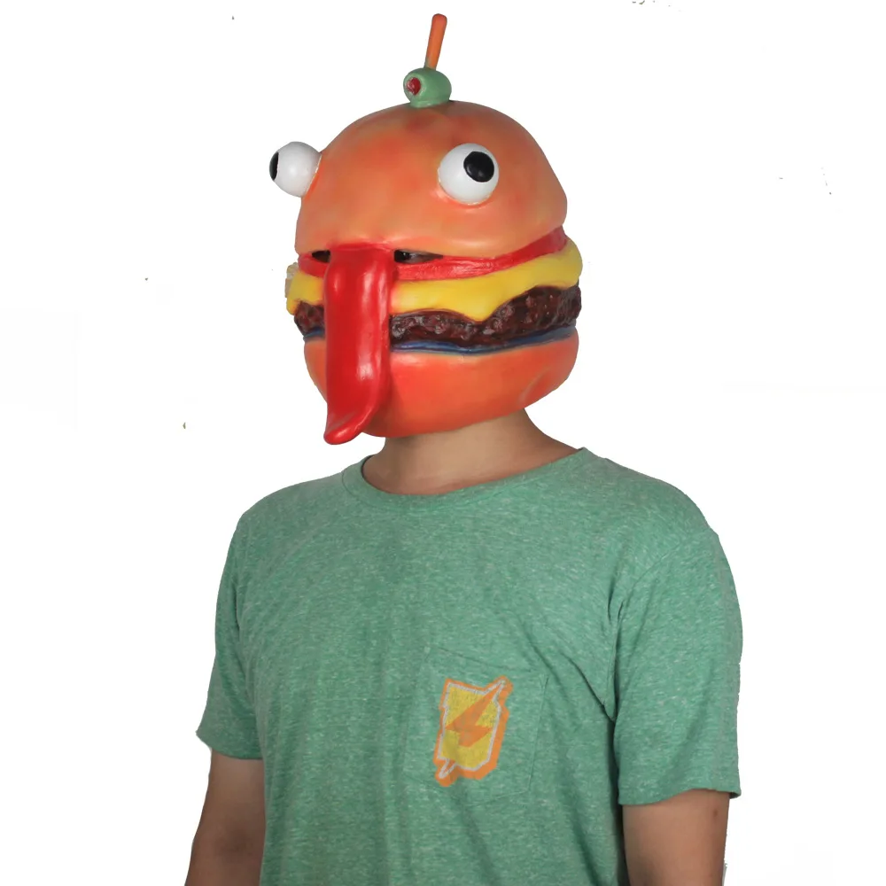 Game Battle Royale Beef Boss Mask Cosplay Durr Burger Masks Adult Latex Full Face Helmet Halloween Party Props Dropshipping (5)