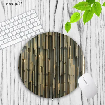 

Mairuige Wood Gaming Mouse Pad Computer Mats Size for 20*20cm 22*22cm Lock Edge Round mousepad Rubber Table Cup Mousemats