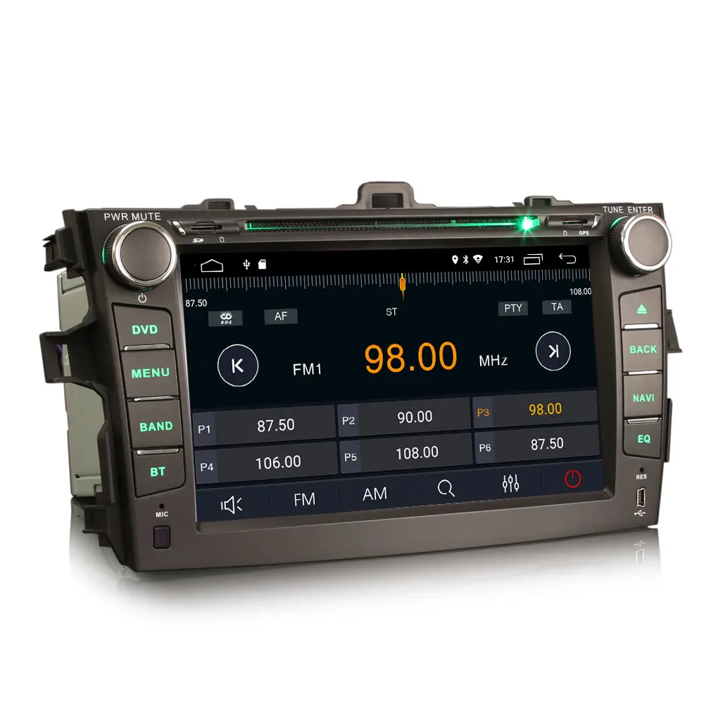 Cheap 8" Android 9.0 OS Car DVD Multimedia Navigation GPS Radio for Toyota Corolla 2007 2008 2009 2010 2011 with 3G/4G Dongle Support 2