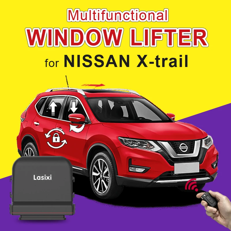 Car Auto Window closer + folding rear mirror + speed lock + sunroof close suitable for X-trail 2014-2020 2018 2019 Car Auto Window closer + folding rear mirror + speed lock + sunroof close suitable for X-trail 2014-2020 2018 2019