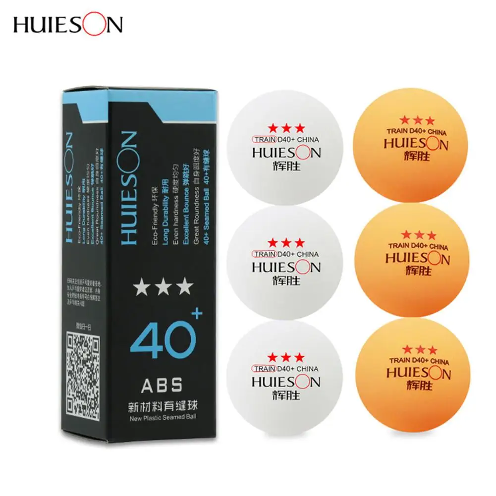 Huieson 3 шт./упак. звезды уровня для настольного тенниса поли шарики 40 + мм ABS Пластик