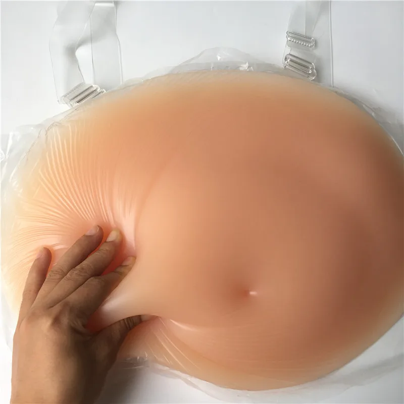 4~5 months fake belly real soft silicone tummy fake pregnant baby bump crossdressing 1500g 4~5 months fake belly real soft silicone tummy fake pregnant baby bump crossdressing 1500g
