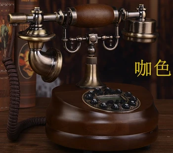 

Solid wood telephone vintage american household chinese style classical/Caller ID Hands-free/backlit telephone