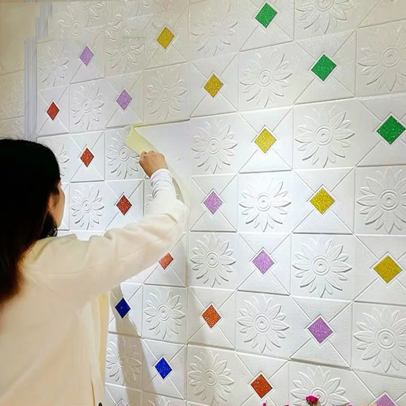 

3D Brick Wall Sticker Wallpaper mural self adhesive wallpaper Waterproof Foam Self Adhesive Home Decor Bedroom Kids Living room