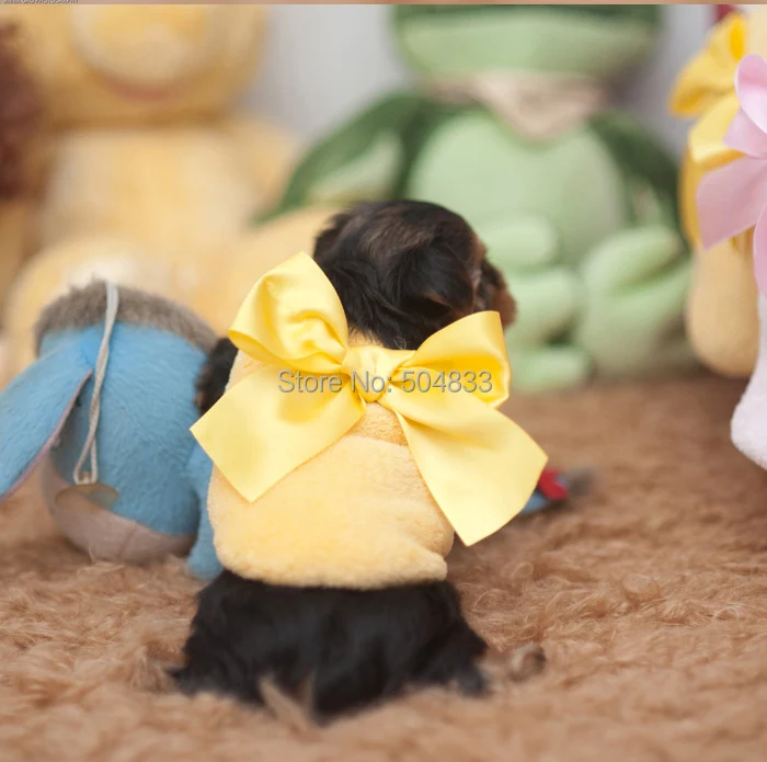 

Baby Dogs Fleece Vest With Big Bow Small Pet Dog Warm Clothes 2sizes