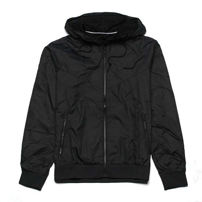 

Man Jacket Spring 2019 for Mens Jackets and Coats Fashion Casual Slim Hooded Sport Jacket Black White Jacket Men Clothes LW135
