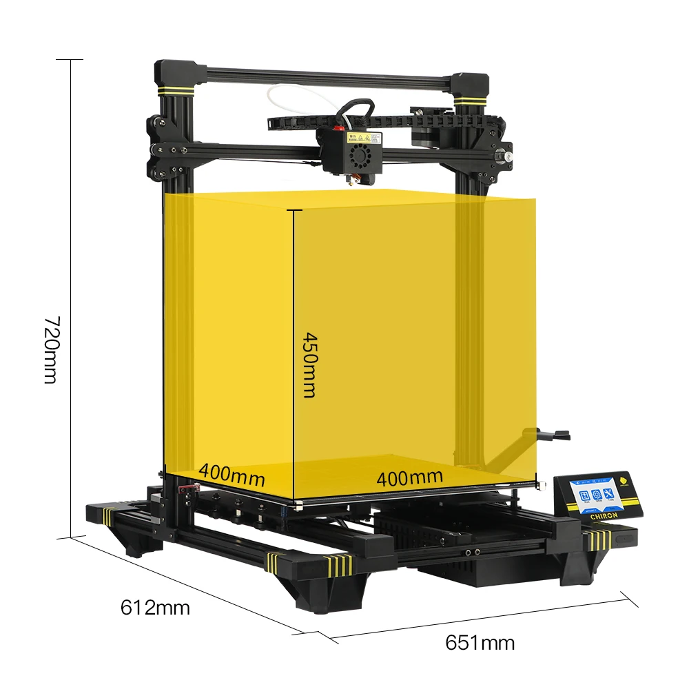 ANYCUBIC Chiron 3d принтер TFT экран ultracase Нити Экструдер обновленный крупнейший сопло