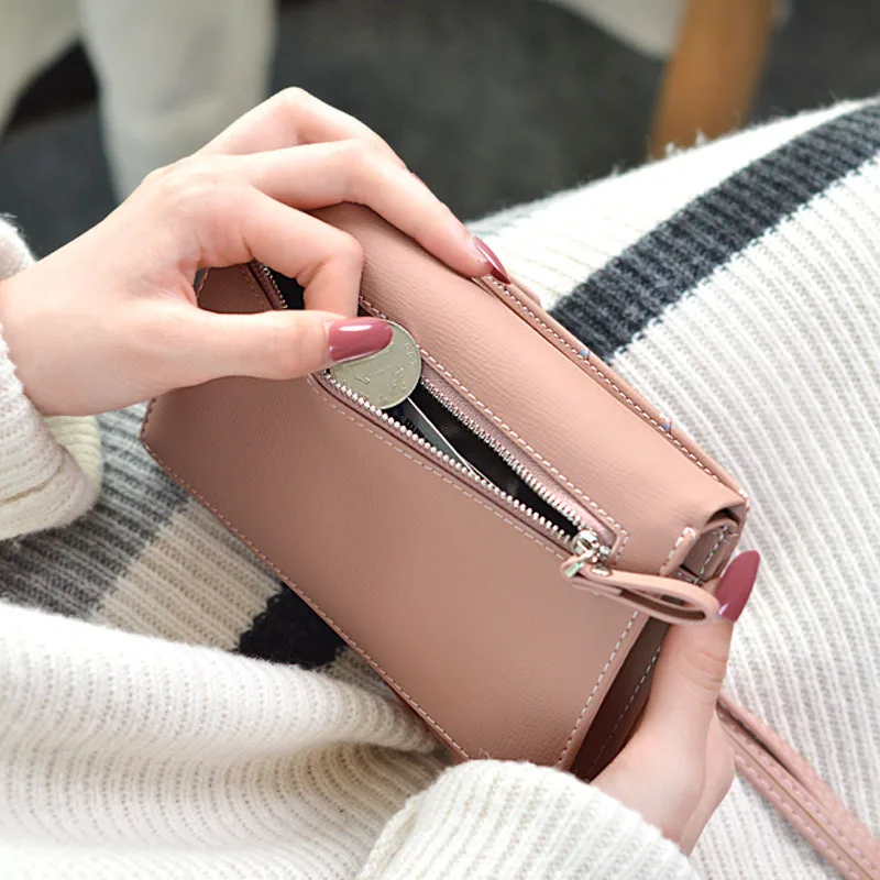 Kopen Mini Crossbody Schoudertassen Vrouwen Bloem Multi functionele Vrouwen Mobiele Telefoon Portemonnee Dames Kleine Handtassen Vrouwelijke Messenger Bag