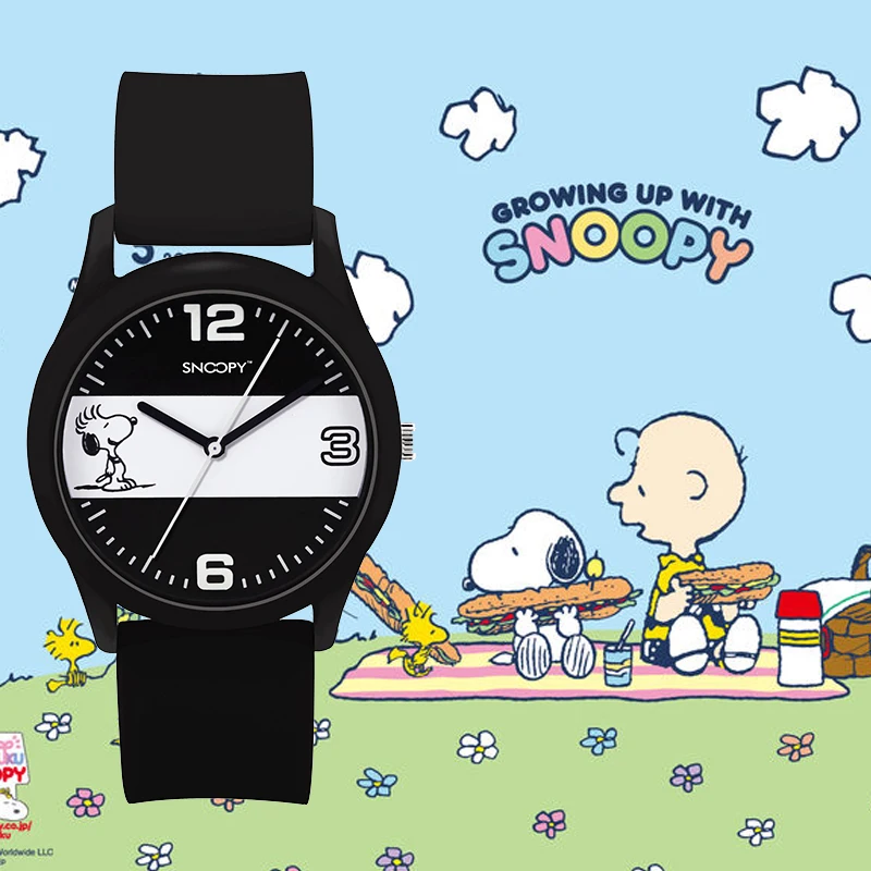 Snoopy мужские часы силиконовый ремешок Кварцевые спортивные часы Детская Мода Relogio Masculino Мужские кварцевые часы известный бренд часы