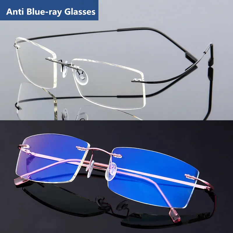 Складная Титан сплав оправы антибликовыми свойствами светильник оправа для очков мужские и женские очки радиационно-стойкие компьютерных игр очки