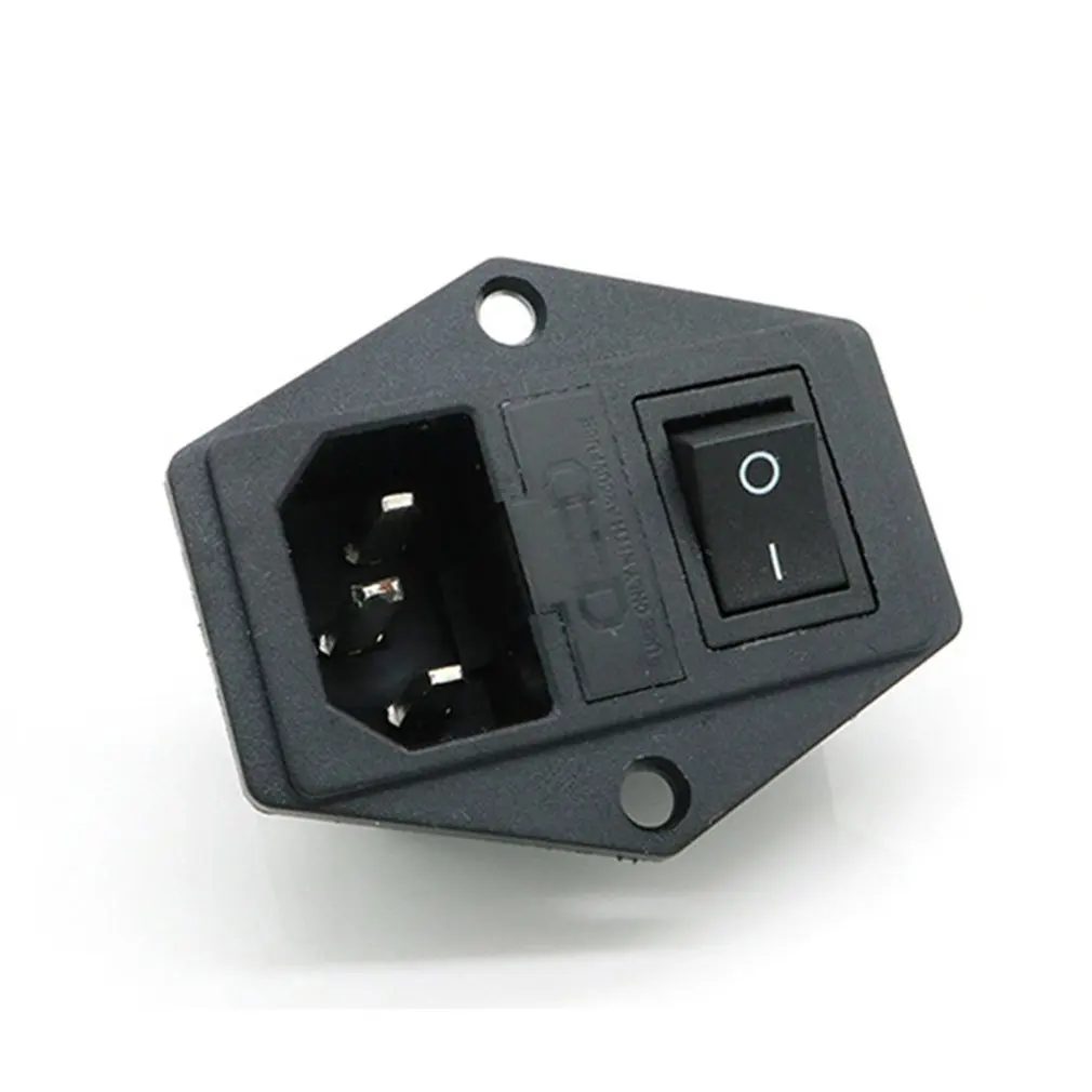 3pin AC выключатель питания розетка переменного тока с красным тройным рокерным