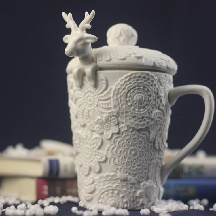 Рождественские кружки милая кофейная чашка Milu Deer чашки для молока керамическая