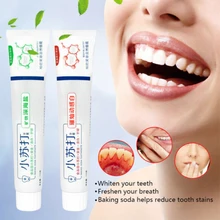 1 шт. НОВАЯ пищевая Сода зубная паста натуральные травяные экстракты очищающий, отбеливающий пятна на зубах удаление гигиена полости рта инструменты 4 вкуса