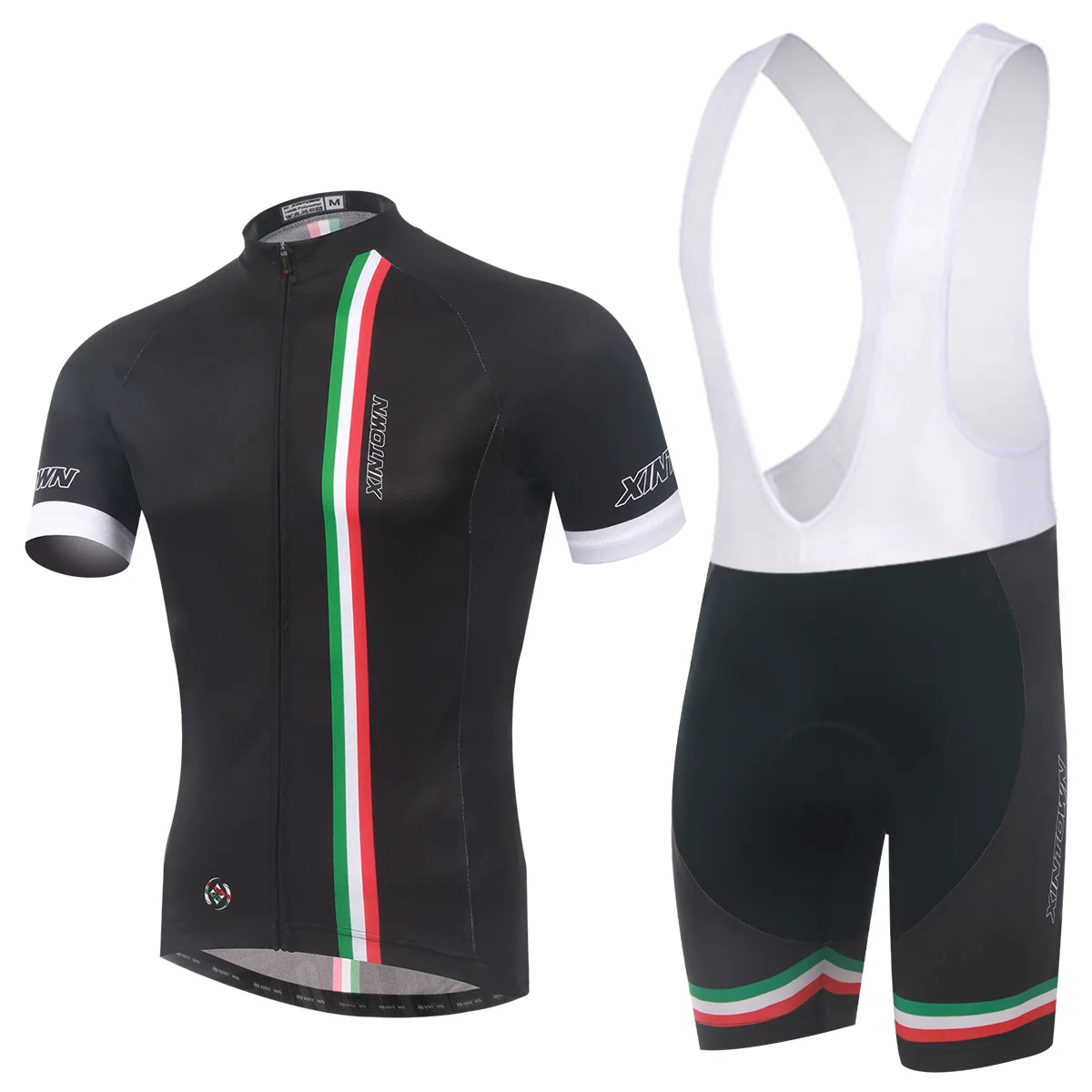 

Cycling Set Men Summer Short Sleeve and Bib Shotrs Black Color Brief Style Bicycle Set Riding Sportswear Bike Clothes Ciclismo